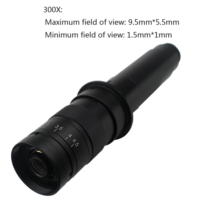 180x 120x 300x zoom c-mount-objektiv mikroskop barlow hjelpeobjektiv for hdmi usb industrivideomikroskopkamera
