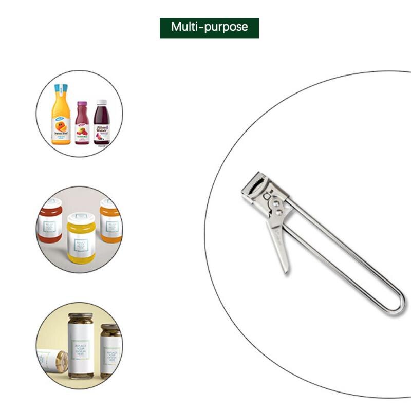 Verstelbare Multifunctionele Fles Cap Openers Rvs Deksels Off Jar Opener Arbeidsbesparende Blikopener Keuken Gadgets