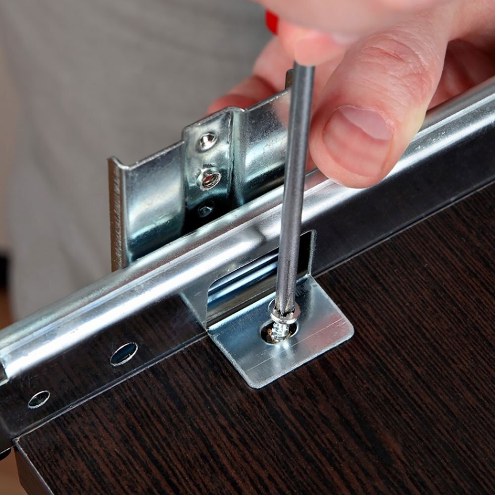 2 Sets Ball Bearing Useful Premium Sturdy Drawer Track Drawer Slide Keyboard Track Keyboard Slide for Drawer