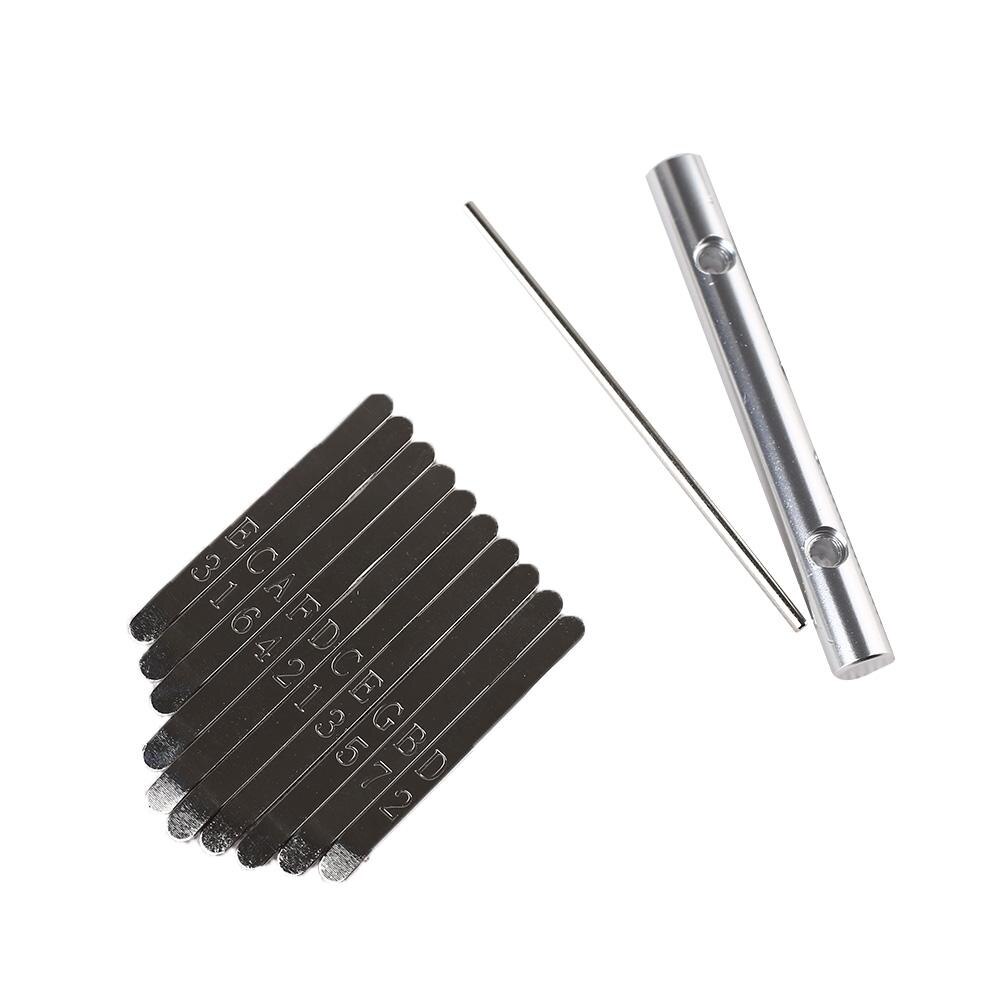 10 Keys Kalimba Thumb Piano Musical Instrument Thumb Piano Bridge Saddle 10 Keys Set Kit For Kalimba DIY Replacement Parts