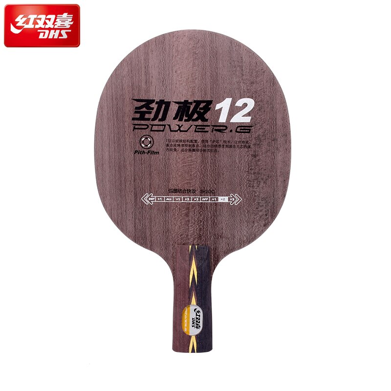 Hoja de tenis de mesa de carbono DHS PG12 AC, Original, Loop Attack OFF FL handle y CS handle DHS ping pong bats: CS handle
