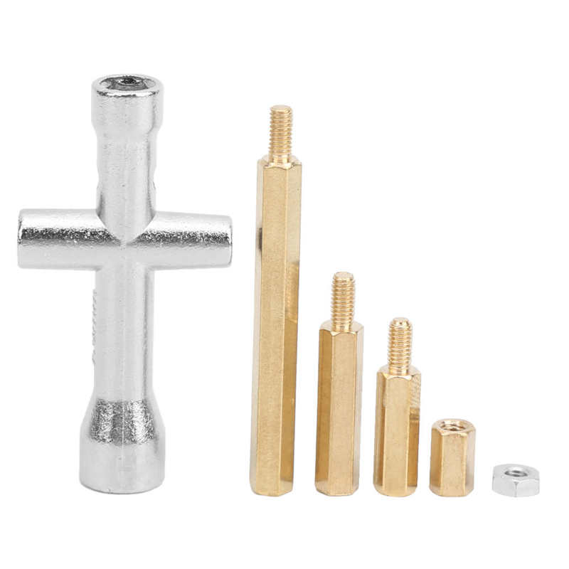 stainless wire sleeve insert thread repair kit M3 Brass Hex Pillar Screw Nut Parts Kit Mini Wrench Socket Set for Smart