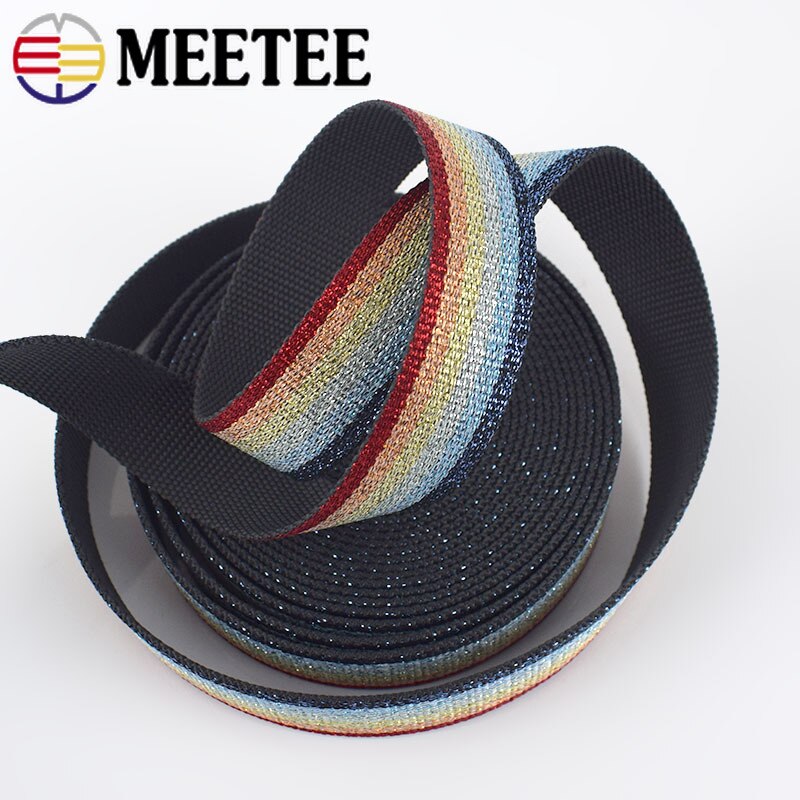 3 M 25 Mm Polyester Katoen Streep Jacquard Omboordsels Tapes Rugzak Tas Riem Riem Linten Diy Naaien Tape Biais accessoires