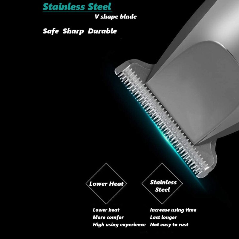 Tondeuse voor mannen, draadloze elektrische tondeuse, tondeuse met snijkammen, haarknipset