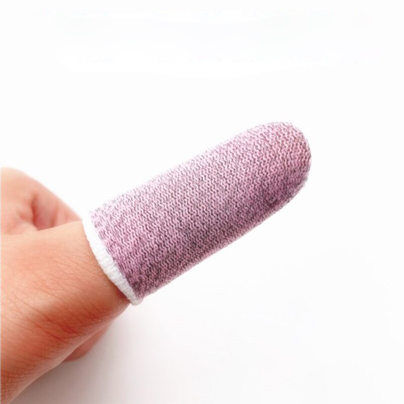 2 stk åndbart spil fingerdæksel svedfast berøringsskærm tommelfinger ærme ikke-ridse følsom berøringsskærm spil finger tommelfinger: Pk