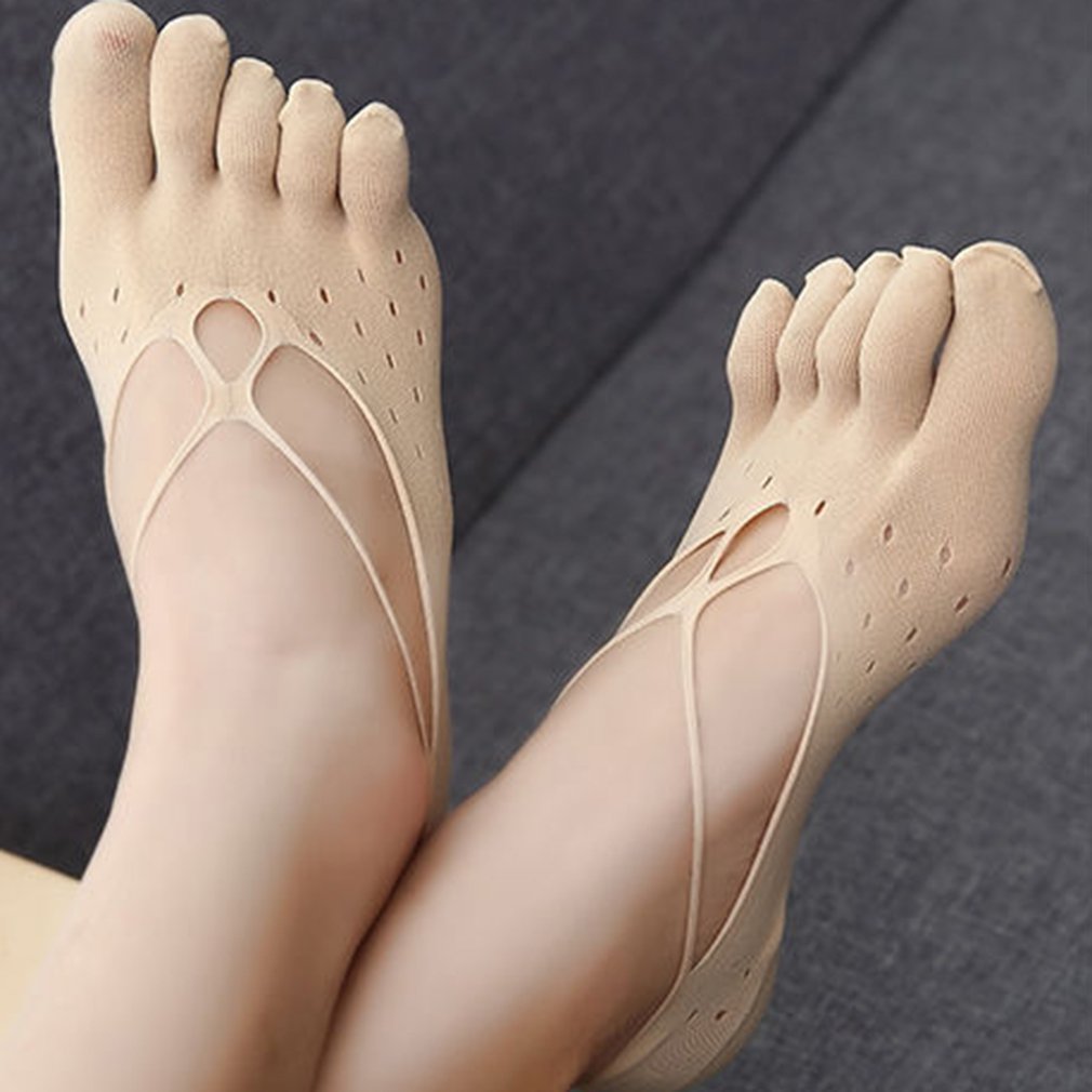 Women Orthopedic Compression Socks Ultra Low Cut Liner Slippers Invisibility For Women Five Toe Socks