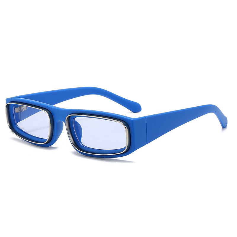 Sunglasses For Men Women Populor Retro Small Frame Outdoor Glasses Driving Beach Vacation Accessory Eyewear: Blue