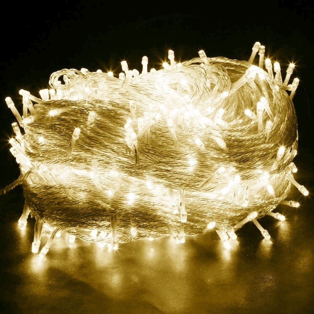 Guirnalda de luces Led RGB que cambian de Color, sincronización de luces parpadeantes para Navidad, habitación, pared, decoración interior y exterior: warmwhite / 200LEDS 26m