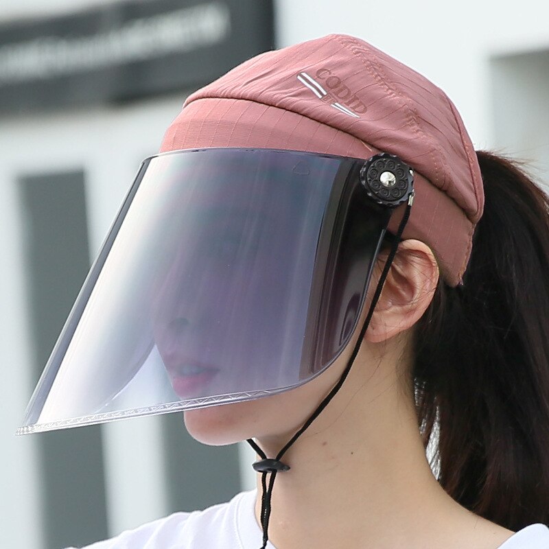 USPOP Neue Sommer sonne hüte UPF50 + sonnencreme hast professionelle anti uv rays hüte PC objektiv hut: orange pink