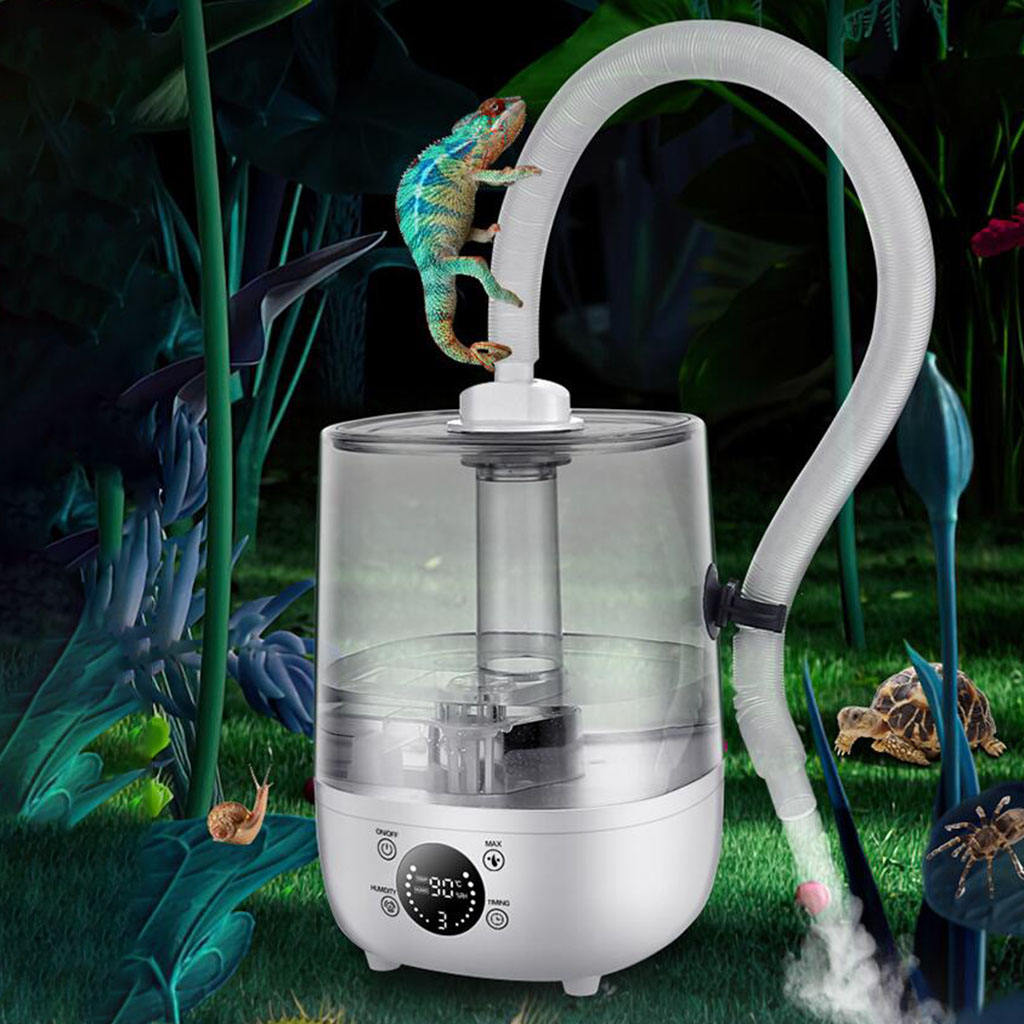 Terrarium Mist Reptile Humidifier Climbing Pet Box Humidifying Atomizer 4L Water Tank Fog Machine for Snake Turtle Lizard