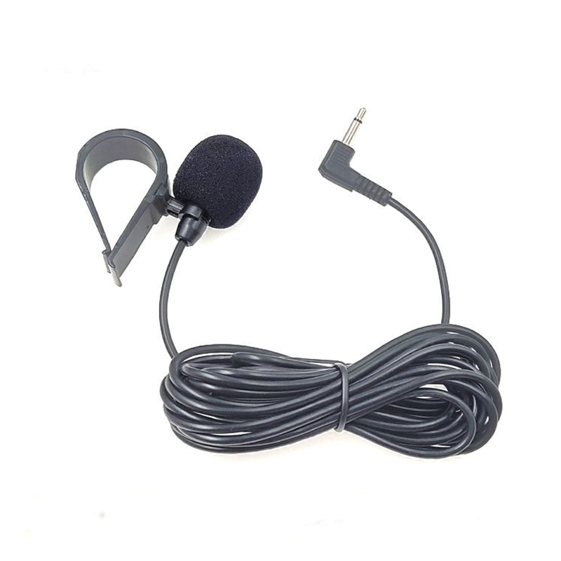 3.5mm 3m Wired Car Navigation GPS Mini Microphone Collar Clip Lavalier Microphone Car DVD Megaphone Loudspeaker Microphones
