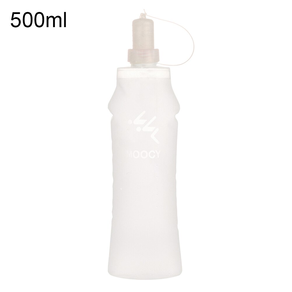 750Ml Draagbare Fles Water Opvouwbare Filter Fles Water Roll Up Drinkbeker Voor Outdoor Wandelen Camping Silicone Water Cup: 500ML