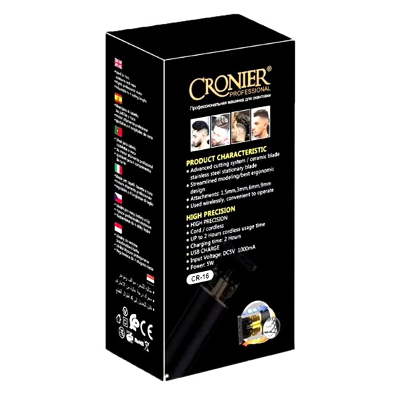 Pro li hair trimmer bald electric hair clipper face body haircutting machine edge lining outlining rechargeable