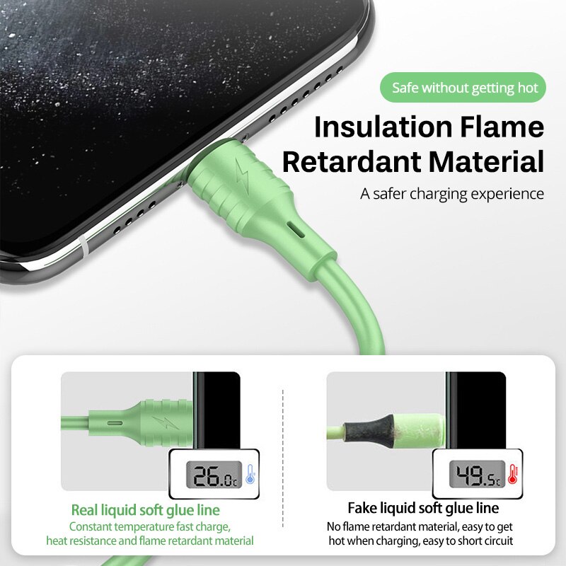 FONKEN kabel robić ładowarki telefonu komórkowego płynny silikonowy kabel USB typu C robić Huawei P30 kumpel 30 kabel mikro USB robić OPPO VIVO