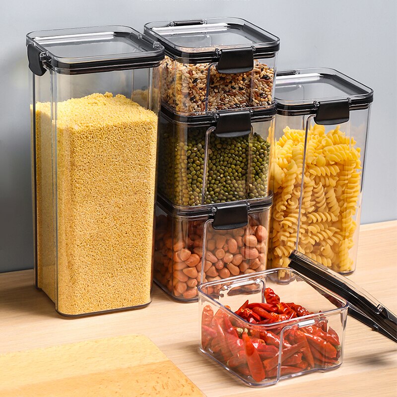 Airtight Food Container Platic Container That Can Be Stacked Kitchen Storage Container Food Storage Canister Set Kitchen Items