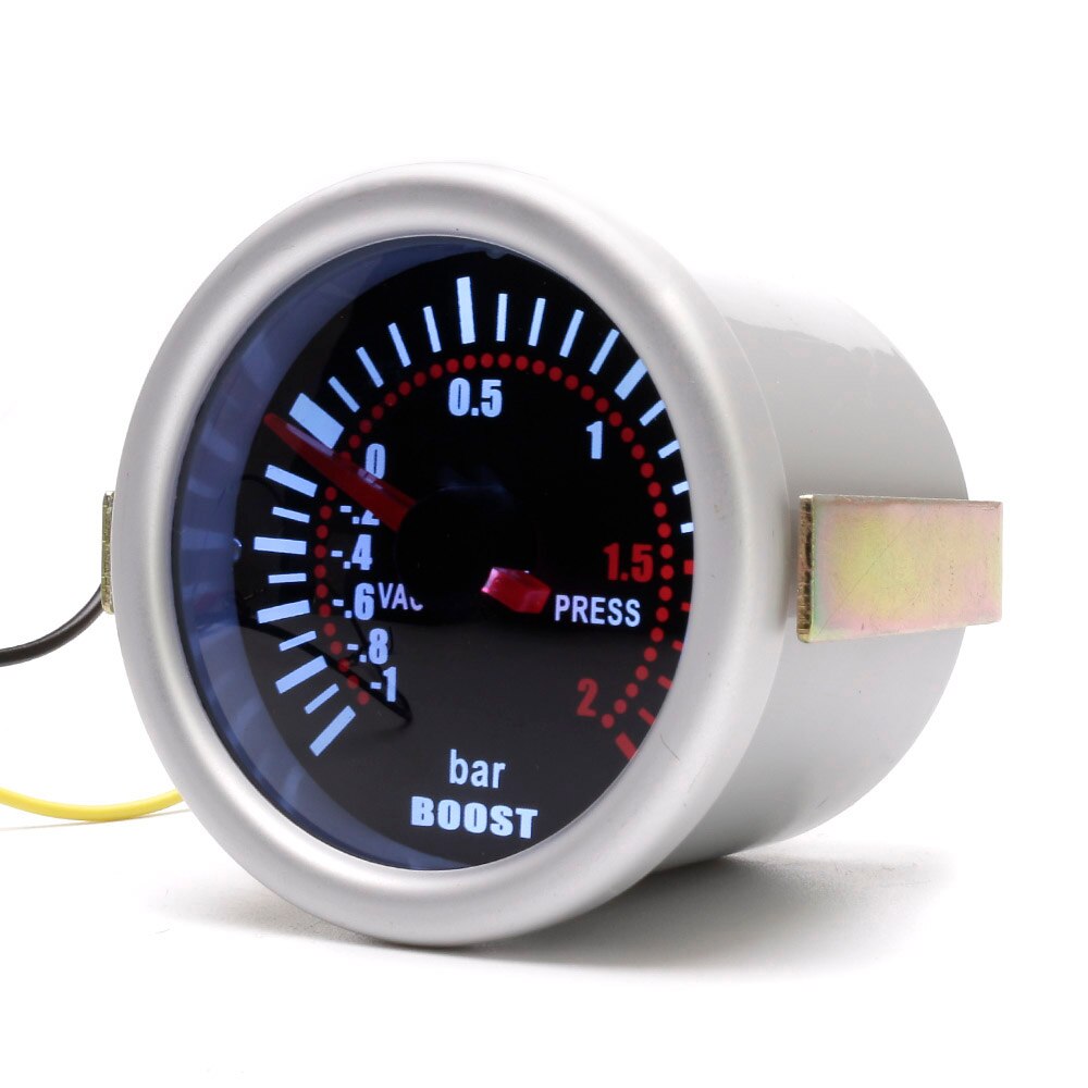 YOMI 2" 52mm Smoke lens Boost gauge bar psi Vacuum Water temp Oil temp Oil press Voltmeter Fuel level Tachometer rpm gauge