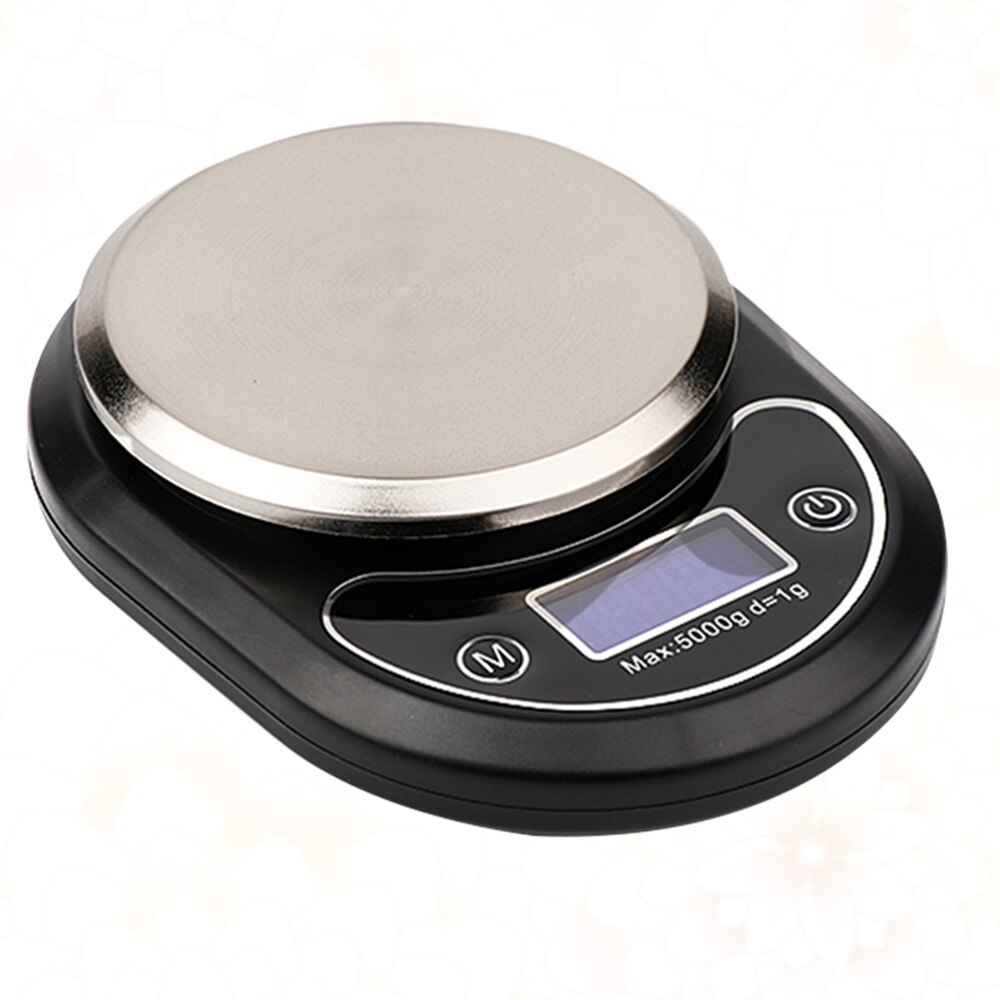 1PC Kitchen Scale Baking Electronic Scale High Precision Digital Cooking Scale for Home Daily Use Food Without Battery (Silver,