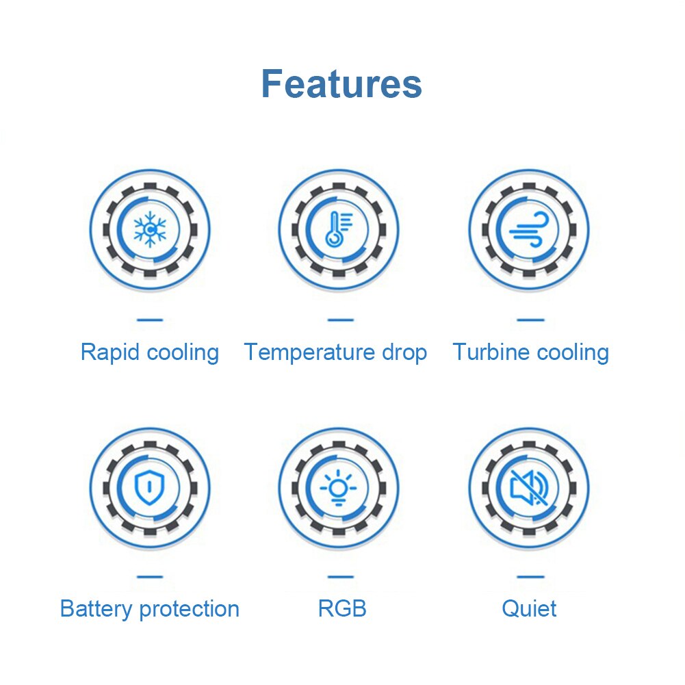 Telefoon Cooler Cooling Fan Radiator Cooler Koellichaam Universele Mobiele Telefoon Radiator Game Draagbare Ventilator Cooling Koellichaam