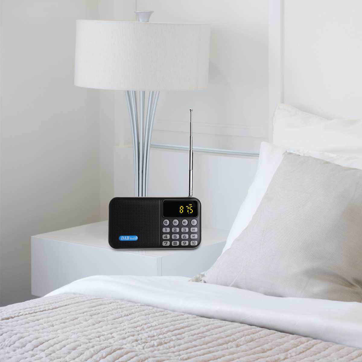 Digital DAB DAB+FM Radio Player Receiver Mini Portable bluetooth Speaker Stereo Music FM Receiver