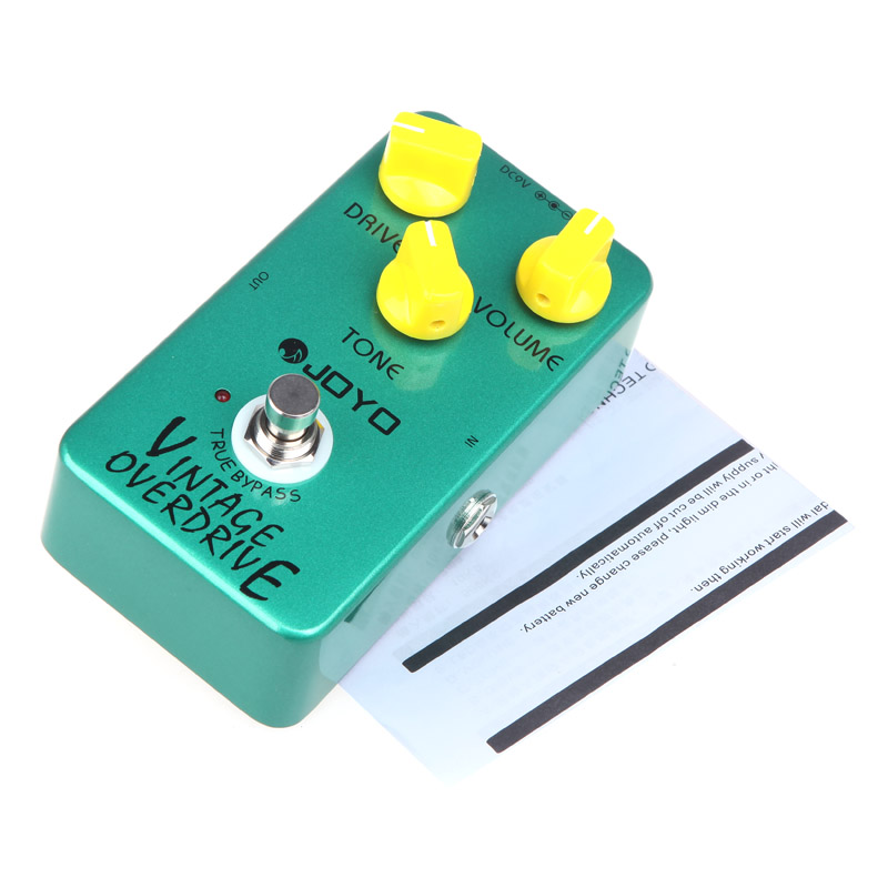 Joyo JF-01 Vintage Overdrive Gitarre Effekt Pedal True Bypass Gitarre Zubehör