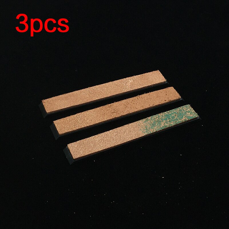polishing paste tools sharpening stone water Whetstone Accessories bamboo base Correction Stone Razor cowhide leather article: 3pcsPimp