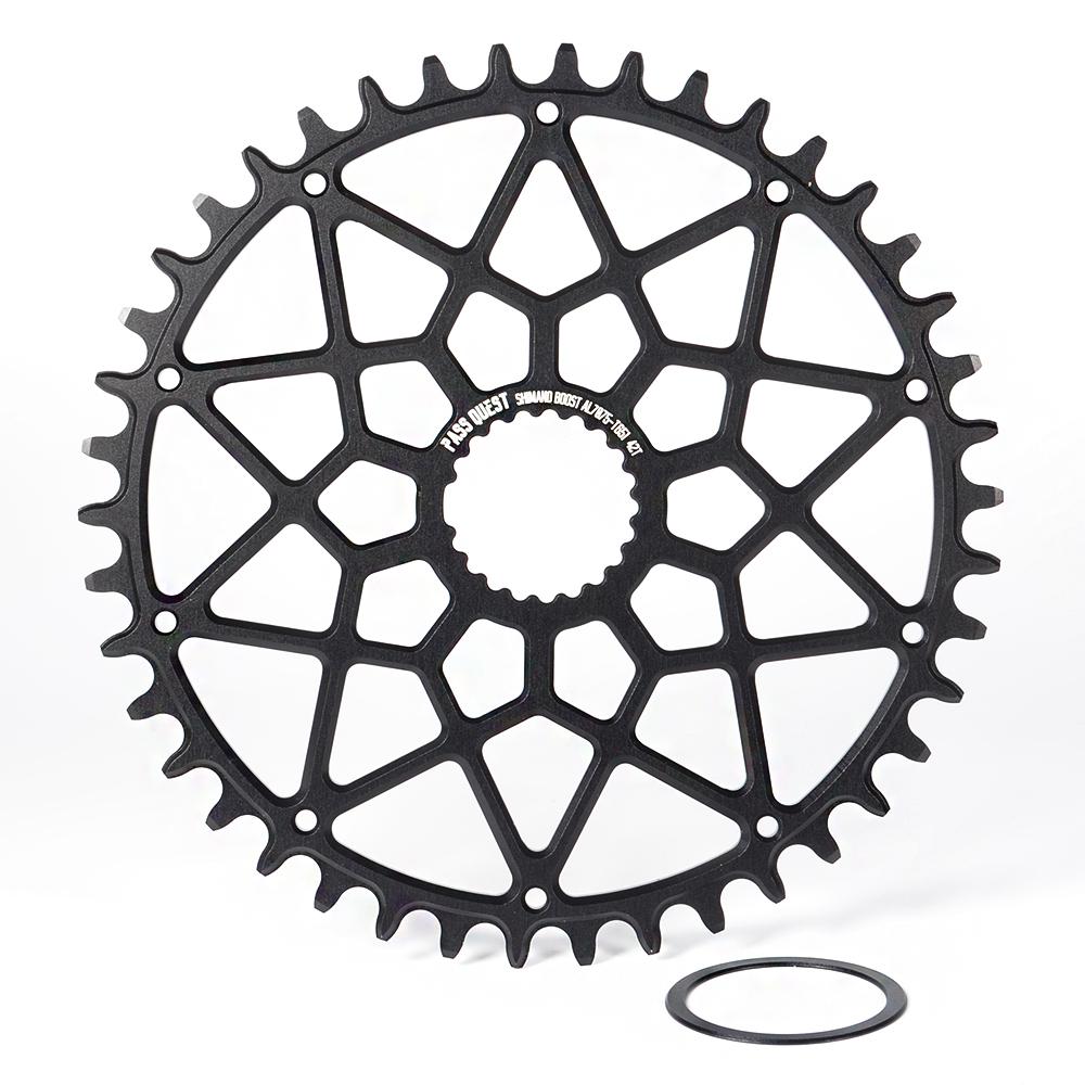 Pass Quest Mtb Narrow Wide Chainring/chain Ring 30t-44t Bike Bicycle Chainwheel For Deore Slx M7100 Xt M8100 12 Speed Crankset: Black 42T