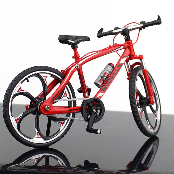 1:10 Bilancia Diecast In Metallo del Modello Della Bicicletta Città Piegato Bicicletta Della Bici Della Strada Per La Raccolta del Giocattolo: Road Bike Red