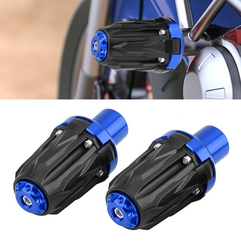 Motorcycle Accessories 10Mm Motorcycle Falling Protectors Exhaust Frame Slider Anti Crash Pad Protector for Kawasaki Yamaha Suzu: Blue