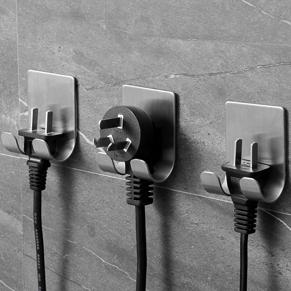 Stainless Steel Razor Holder Men Shaving Razor Straight Stand Shelf Shaving Razor Storage Rack Bathroom Hook Organizer