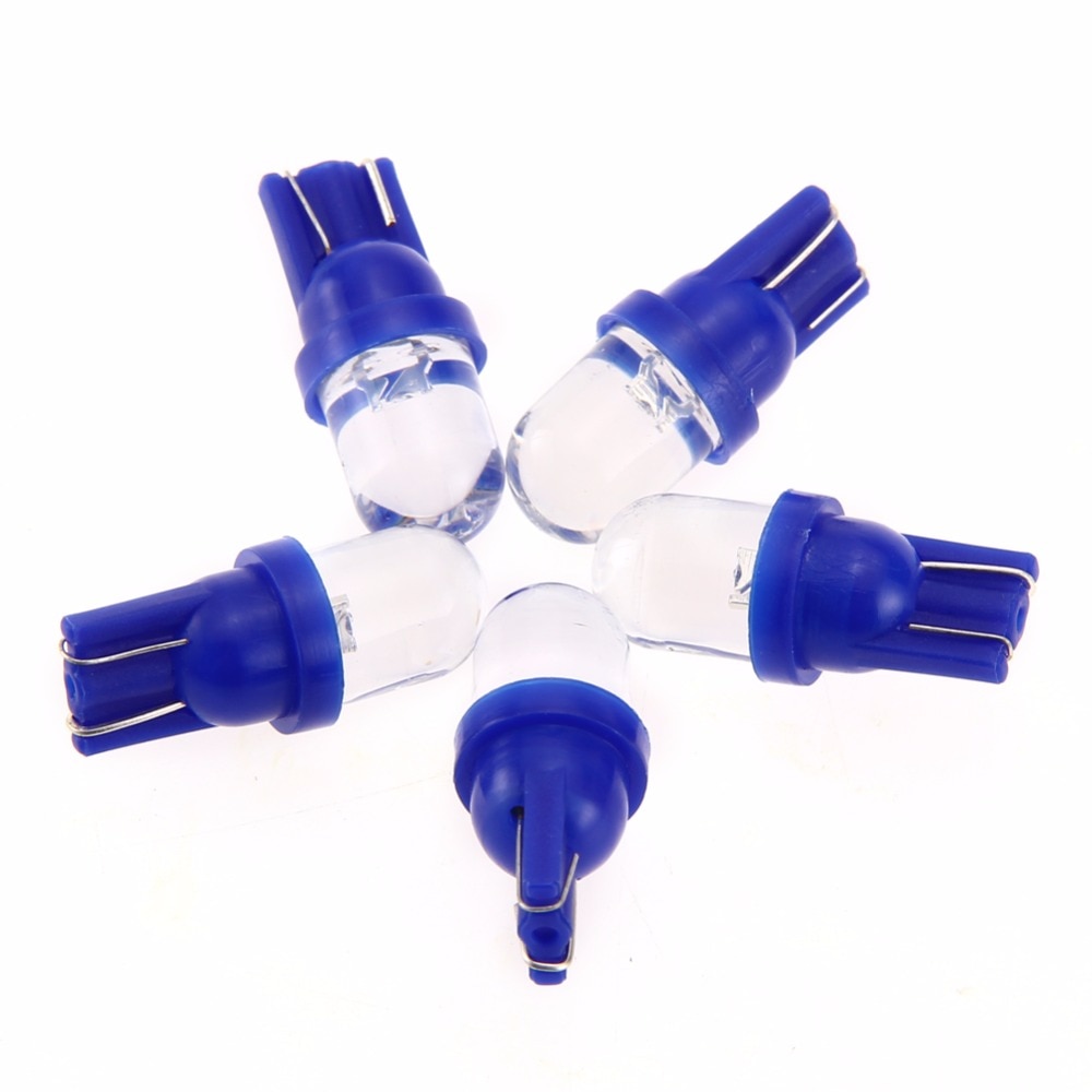 5Pcs Auto-Styling Blauwe Led Licht T10 194 W5W Auto Motorfiets Dome Instrument Lamp Aangeeft Decoratieve Licht-Emitting Diode