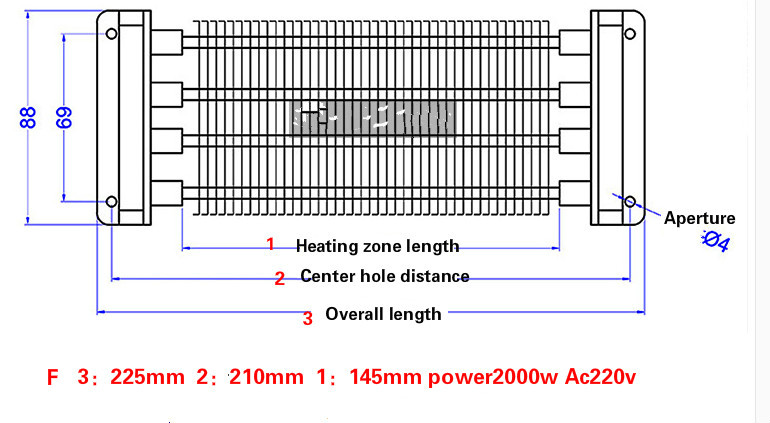 PTC Electric heater Central air conditioning Electric auxiliary heater PTC ceramic heater
