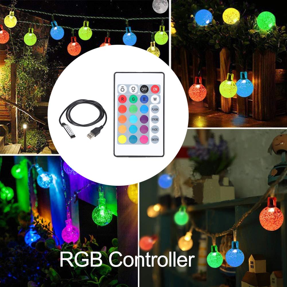 IR 24 Keys USB LED Light Strip Remote Controller w/5-24V USB RGB Controller
