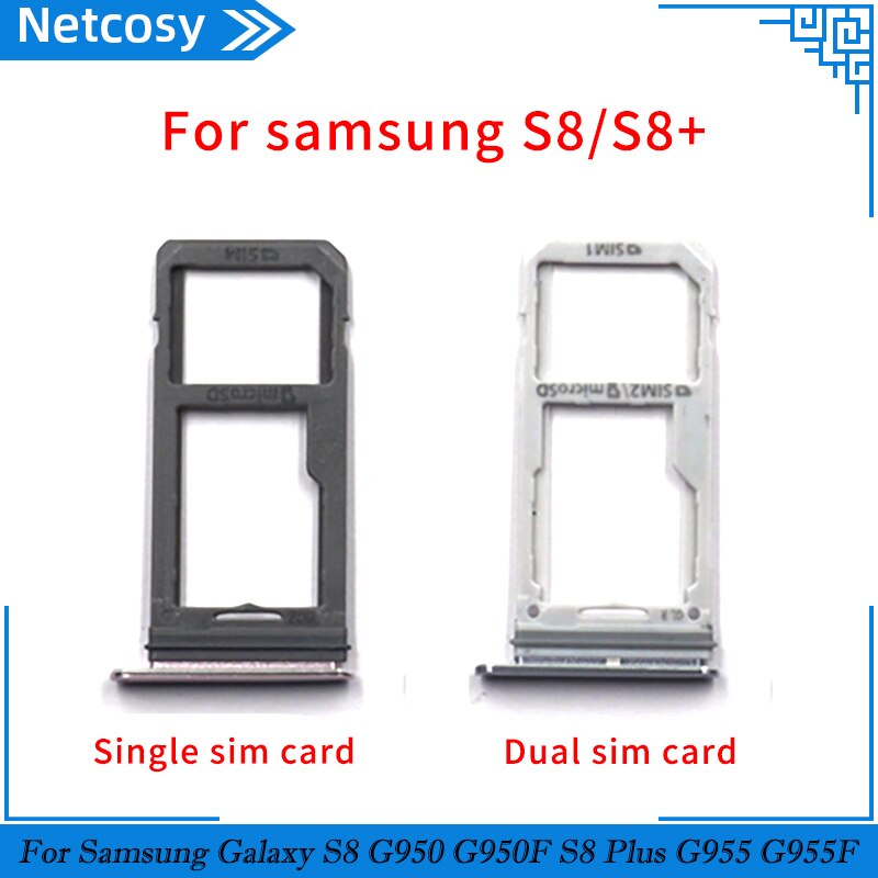 Voor Samsung Galaxy S8 G950 G950F S8 Plus G955 G955F SIM Card Tray Vervangende Onderdelen SIM Card Slot Houder Voor samsung S8 S8Plus