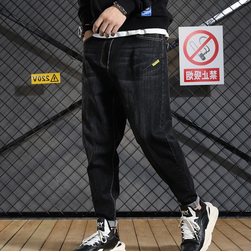 Bomull denim bukser klassiske jeans menn pluss størrelse 28-46 casual jeans stretch unge casual herre jeans lang