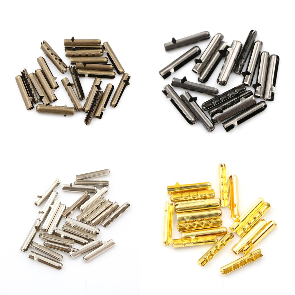 10 stk metal gør-det-selv-snørebånd reparation sko snørespidser udskiftning ende snørebånd craft 3.5mm*23mm