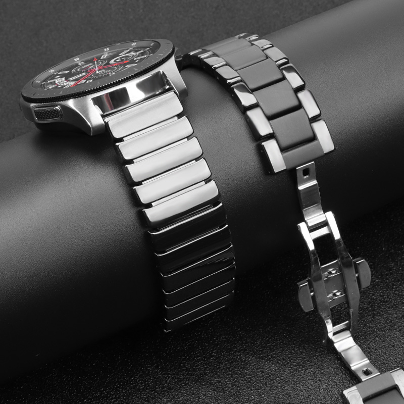 Keramik 22mm uhr Band für Samsung Galaxis uhr 46mm 3 45mm Band Getriebe S3 Grenze Armbinde handgelenk gürtel Huawei uhr GT 2 Gurt