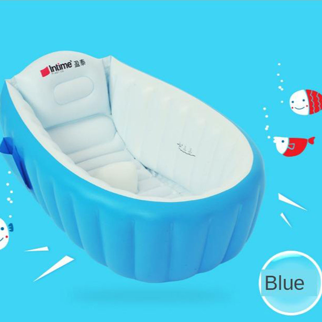Oppusteligt badekar bærbart tykt badekar til barn lille barn nyfødt baby svømning badning brusebad