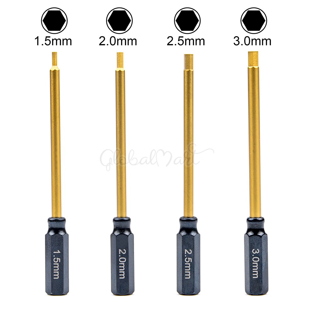 Metal Hexagonal Wrenches Screw drivers Tools Kit 1.5mm 2.0mm 2.5mm 3.0mm 1.5/2.0/2.5/3.0mm for RC Models Multirotor: Choice 3