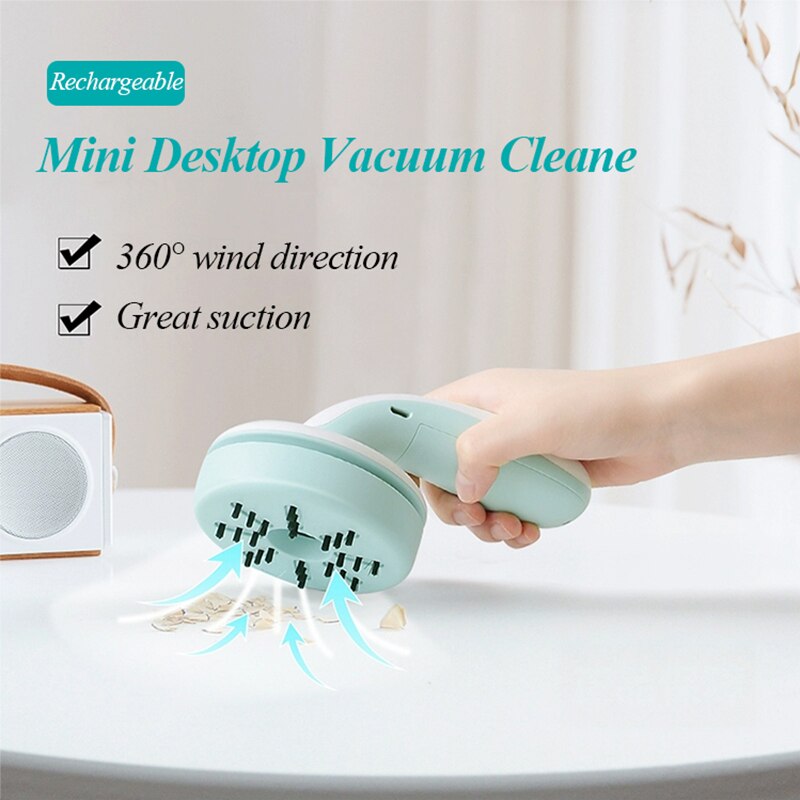 Mini Desktop Vacuum Cleaner Office Desk Dust Home For High Suction Table Keyboard Cleaning Computer Sweeper Stationery Supplies