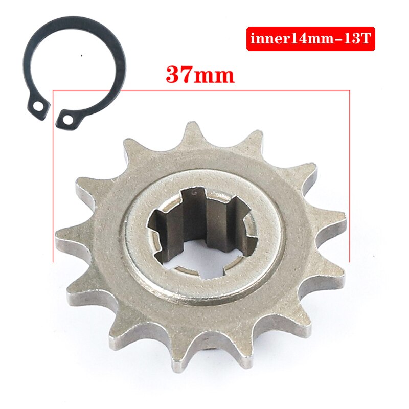 Mini Dirt Bike Pit T8F 2 temps, 11 14 17 20 dents, vtt Minimoto 49CC, chaînes, variateur d&#39;embrayage, tambour, boîte de vitesses, pignon: T8F-13T