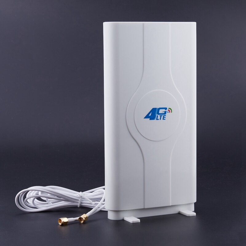 700 ~ 2600mhz 88dbi 3g 4g Lte antenne antenne Mobile connecteur mâle Booster Mimo panneau antenne + 2 mètres (2x SMA-mâle)