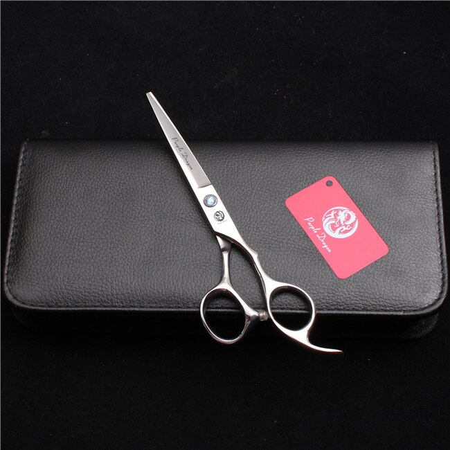 6 Inch 17Cm 440C Paarse Draak Dunner Schaar Snijden Schaar Kapper & #39S Schaar Dubbele Tanden Professionele haar Schaar: green