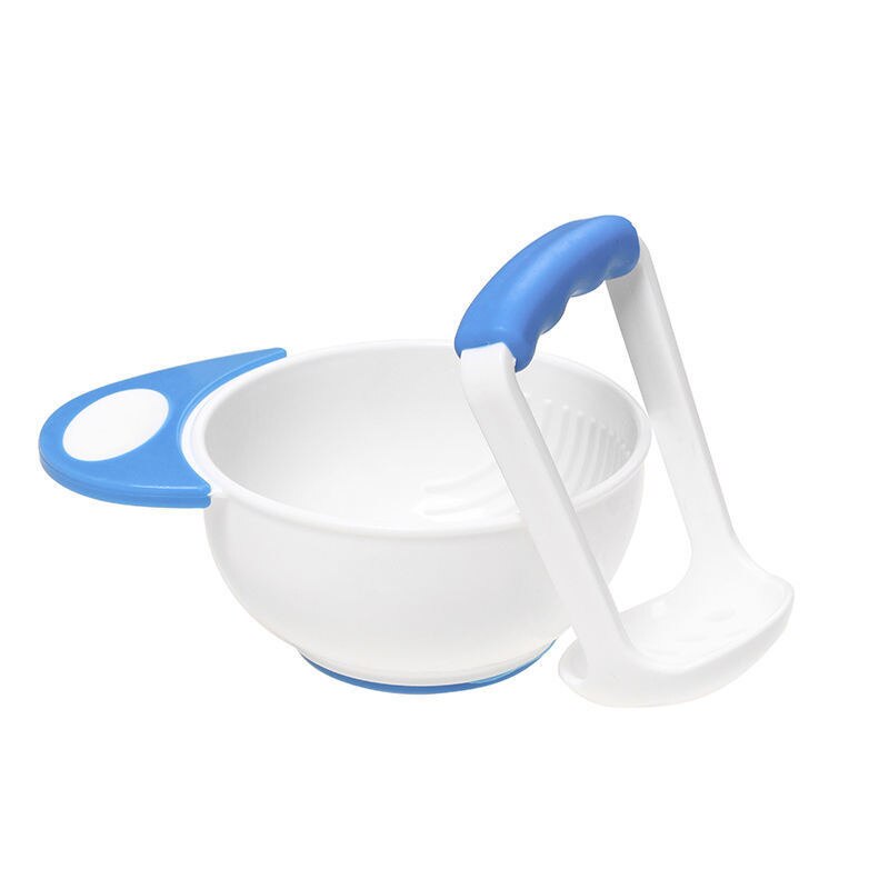Baby Food Grinding Bowl Children's Food Supplements Foods Grinder Manual Food Press Machine Safe Processor Baby Food Mills Tools: White