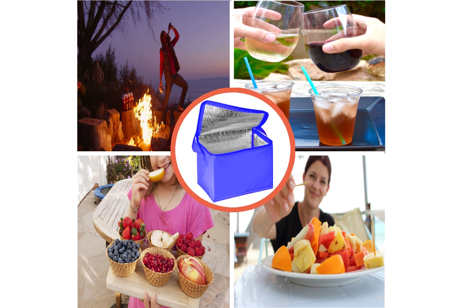 Thermal Bag Cooler Holder Heat Protective Bag Camping Picnic Bag