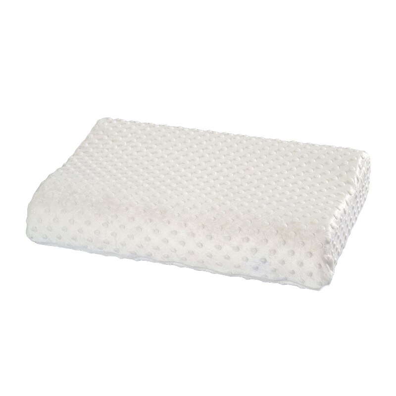 Almohada Ortopédica de Bambú para Dormir, Cojín Transversal de Espuma Viscoelástica, Cervical: Blanco