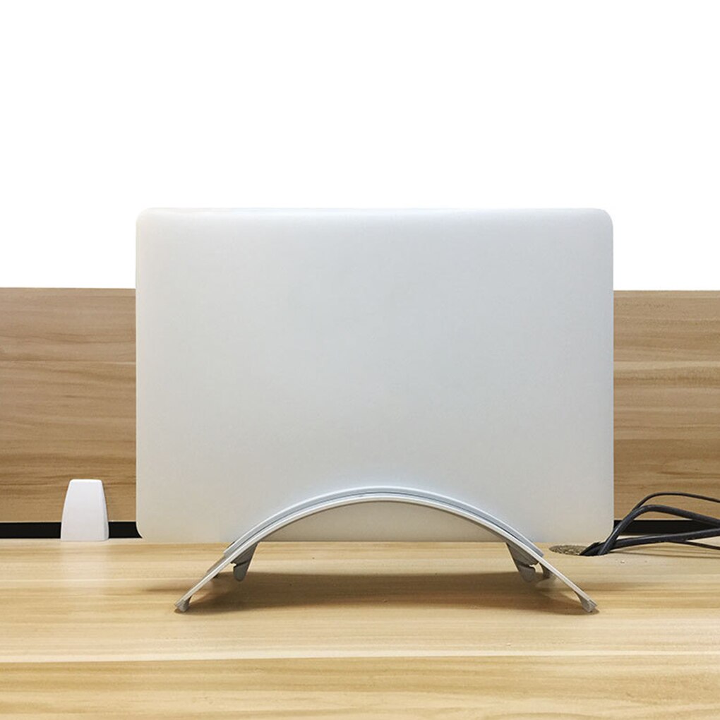 Aluminium Laptop Stand Houder Ruimtebesparend Laptop Verticale Stand Case Desktop Opgericht Houder Voor Macbook Pro Huawei