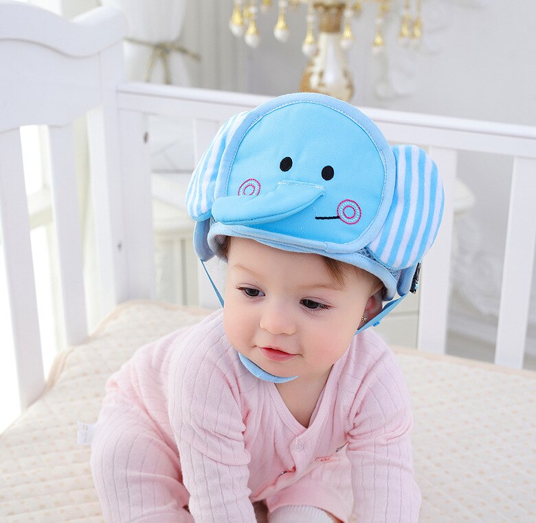Imbaby baby hovedbeskyttelse hat pude baby lille barn anti-fald hat hoved beskyttelse børnesikkerhed hjelm pude til baby wallker: Elefant