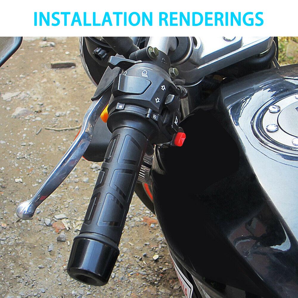 2pcs 12V Motorcycle Electric Heated Handle Multi-speed Adjustable Heating Grips