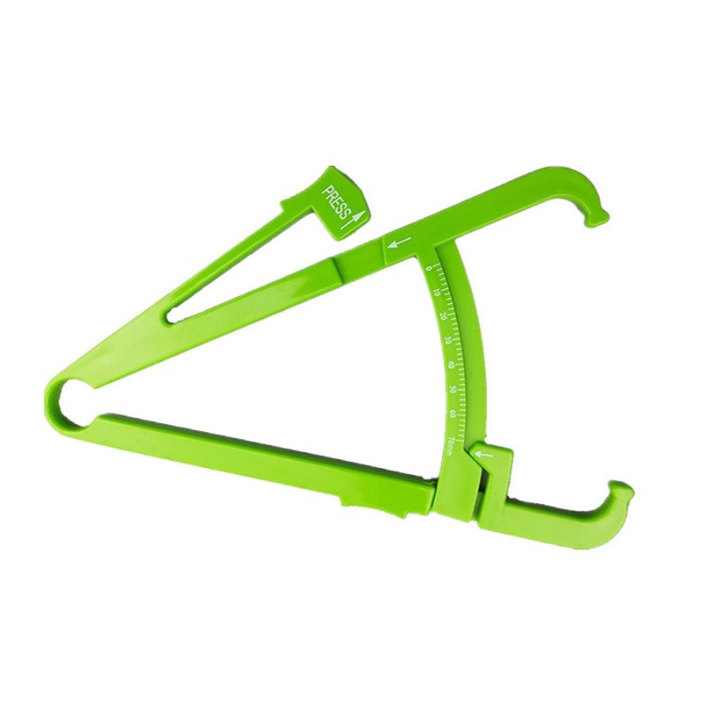 Analisador de gordura corporal 1 peça, ferramenta de medição da pele, taxa de medida, mantem a saúde, testador de gordura corporal paquímetro para caliper: green