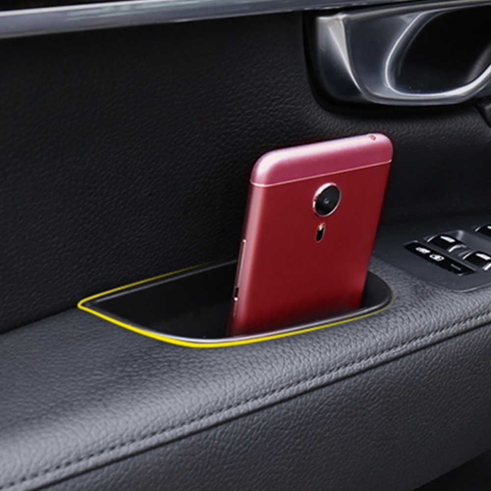 Porta auto Barile Organizzatore Scatola di Immagazzinaggio Tasca Carta Supporto Del Telefono per Volvo XC60 P3 S60 2010-2018 S90 2016-2020 Accessori Auto